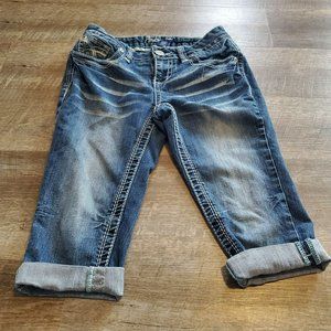 Amethyst Juniors Sz 1 Denim Jeans Capris/Shorts